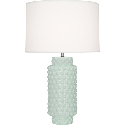 Robert Abbey  Celadon Dolly Table Lamp in Celadon Glazed Textured Ceramic CL800