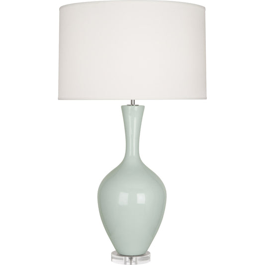 Robert Abbey  Celadon Audrey Table Lamp in Celadon Glazed Ceramic CL980