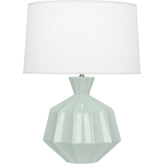 Robert Abbey  Celadon Orion Ceramic Table Lamp in Celadon Glazed Ceramic CL999