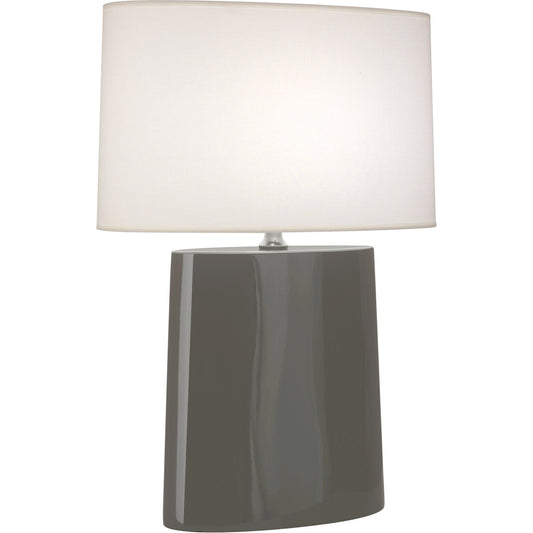 Robert Abbey  Ash Victor Table Lamp in Ash Glazed Ceramic CR03