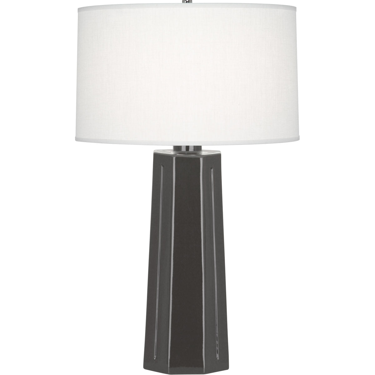 Robert Abbey  Ash Mason Table Lamp in Ash Glazed Ceramic CR960