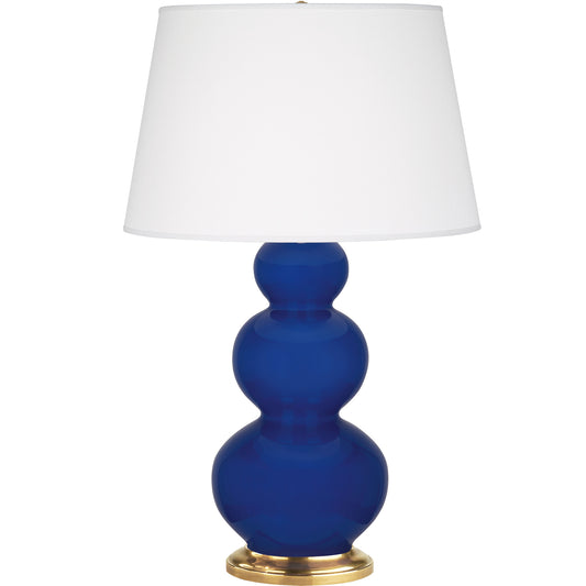 Robert Abbey  Cobalt Triple Gourd Table Lamp CT40X