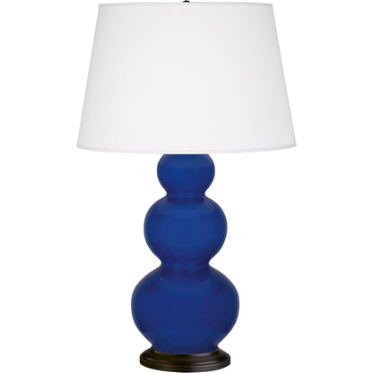 Robert Abbey  Cobalt Triple Gourd Table Lamp CT41X