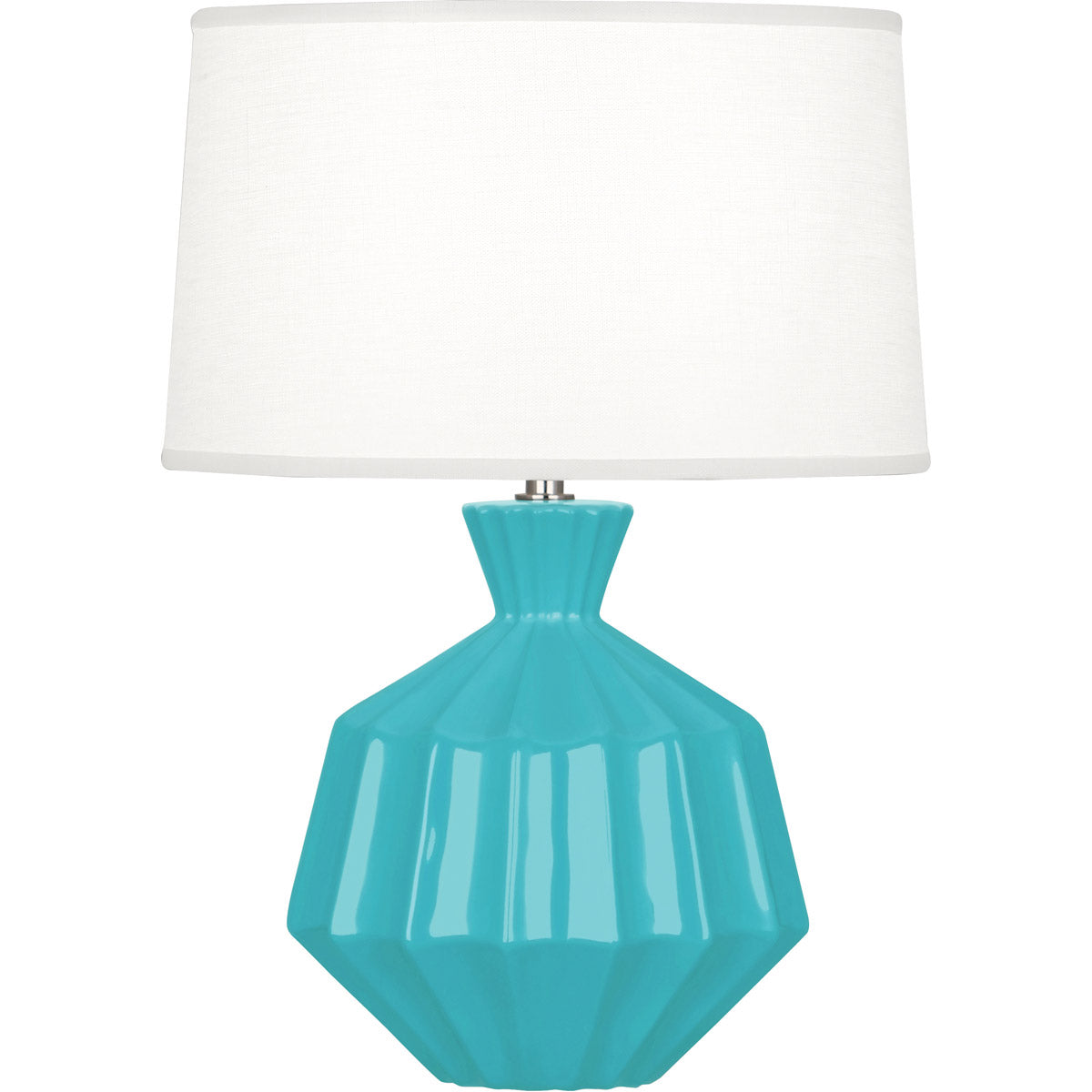 Robert Abbey  Egg Blue Orion Ceramic Accent Lamp in Egg Blue Glazed Ceramic EB989