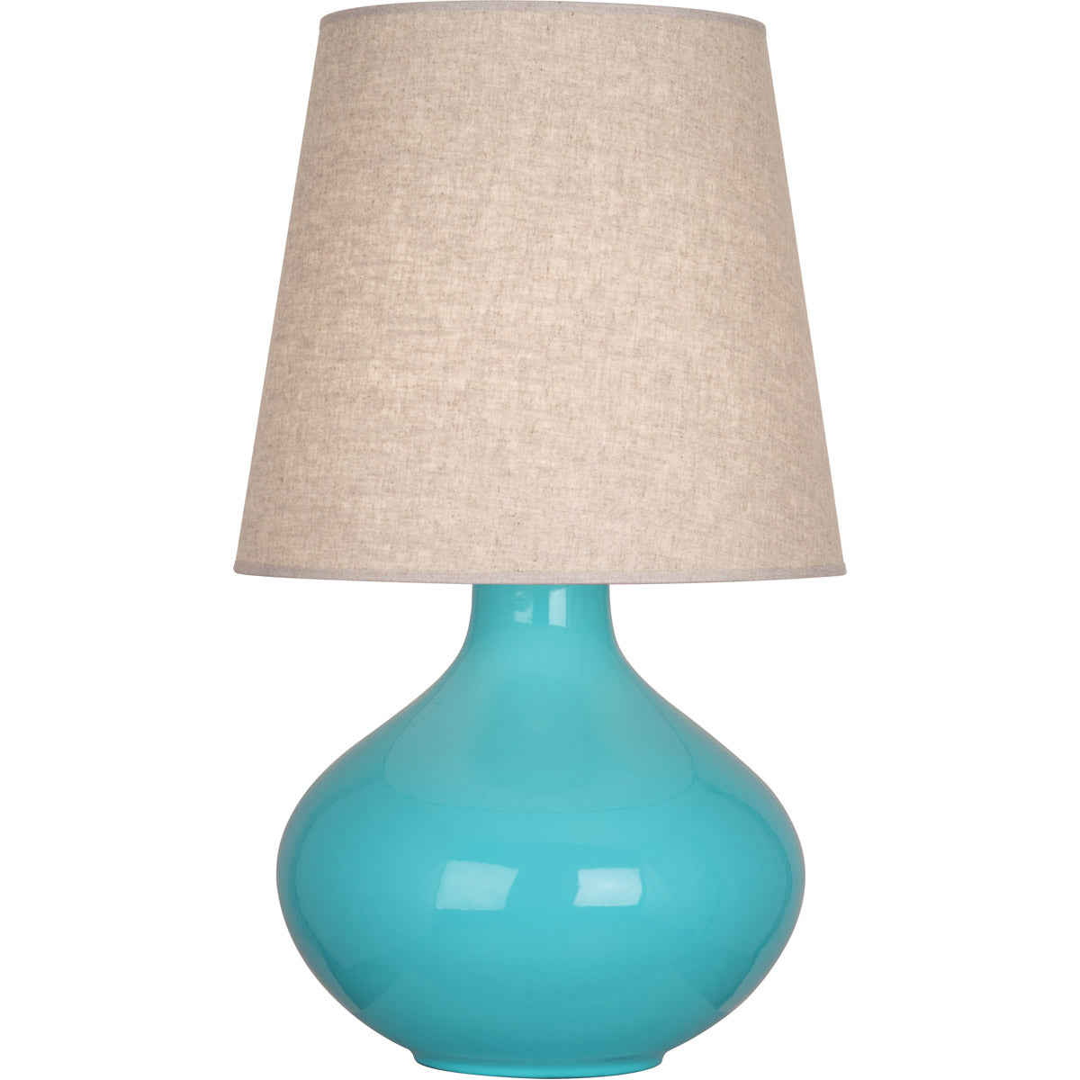 Robert Abbey  Egg Blue June Table Lamp in Egg Blue Glazed Ceramic EB991