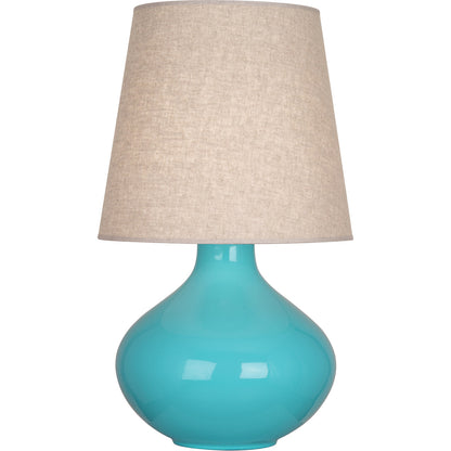 Robert Abbey  Egg Blue June Table Lamp in Egg Blue Glazed Ceramic EB991