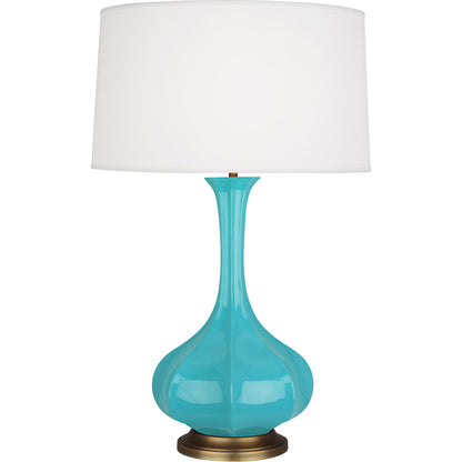 Robert Abbey  Egg Blue Pike Table Lamp in Egg Blue Glazed Ceramic EB994