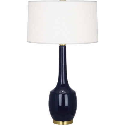 Robert Abbey  Midnight Delilah Table Lamp in Midnight Blue Glazed Ceramic MB701