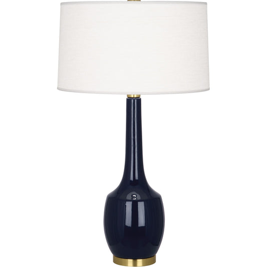 Robert Abbey  Midnight Delilah Table Lamp in Midnight Blue Glazed Ceramic MB701