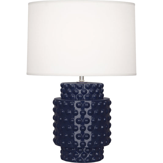 Robert Abbey  Midnight Dolly Accent Lamp in Midnight Blue Glazed Textured Ceramic MB801