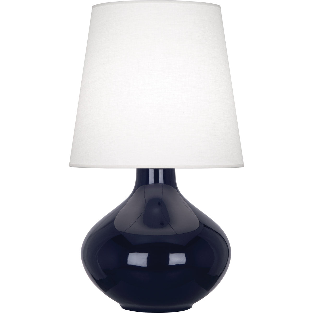 Robert Abbey  Midnight June Table Lamp in Midnight Blue Glazed Ceramic MB993