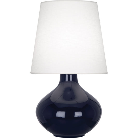 Robert Abbey  Midnight June Table Lamp in Midnight Blue Glazed Ceramic MB993