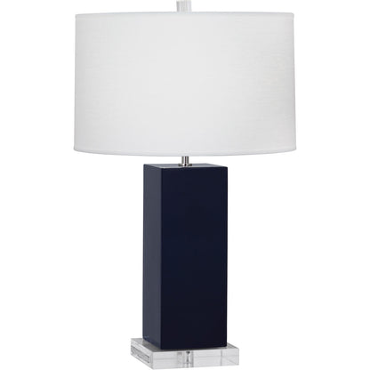 Robert Abbey  Midnight Harvey Table Lamp in Midnight Blue Glazed Ceramic MB995