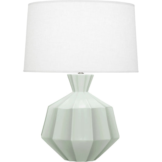 Robert Abbey  Matte Celadon Orion Ceramic Table Lamp in Matte Celadon Glazed Ceramic MCL17