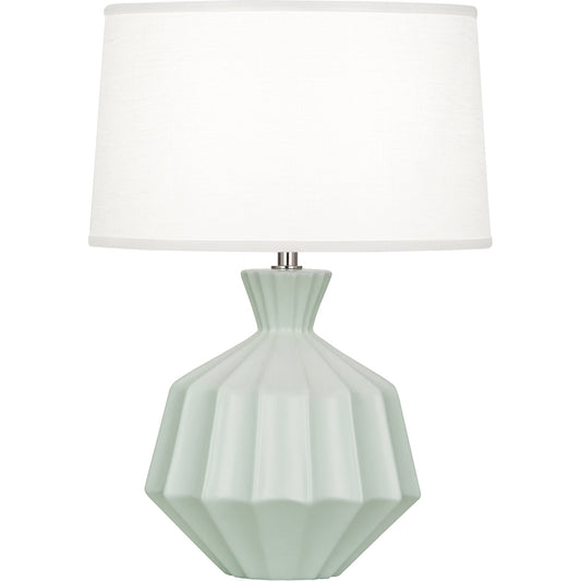 Robert Abbey  Matte Celadon Orion Ceramic Table Lamp in Matte Celadon Glazed Ceramic MCL18