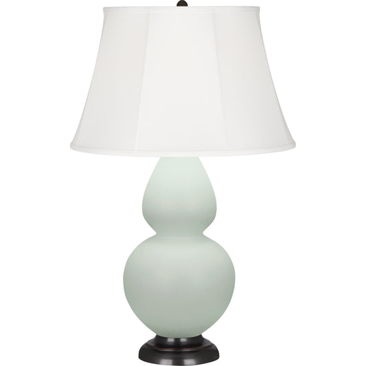 Robert Abbey  Matte Celadon Double Gourd Table Lamp in Matte Celadon Glazed Ceramic MCL56