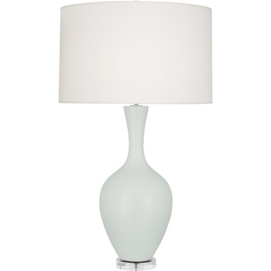 Robert Abbey  Matte Celadon Audrey Table Lamp in Matte Celadon Glazed Ceramic MCL80