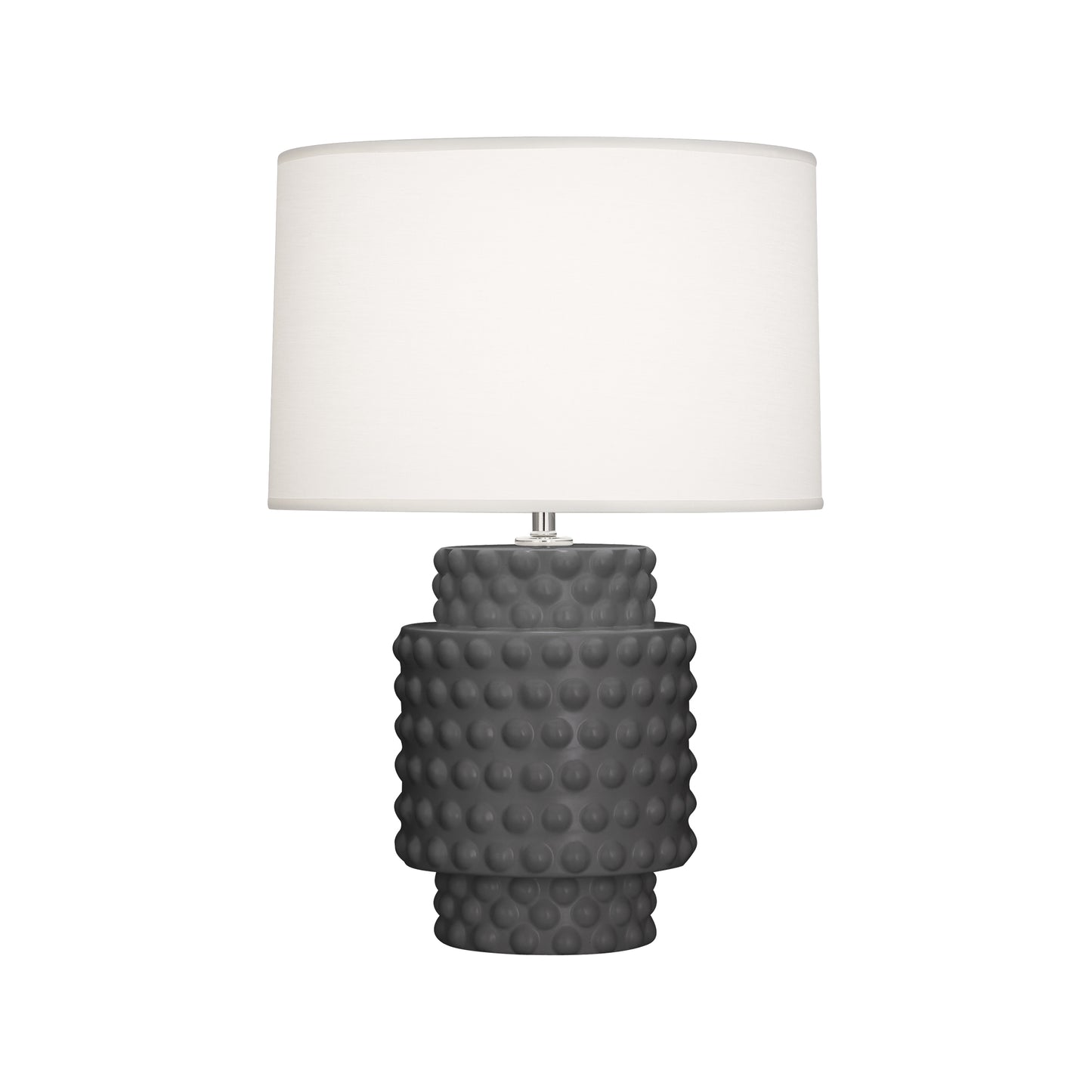 Robert Abbey  Matte Ash Dolly Accent Lamp in Matte Ash Glazed Textured Ceramic MCR09