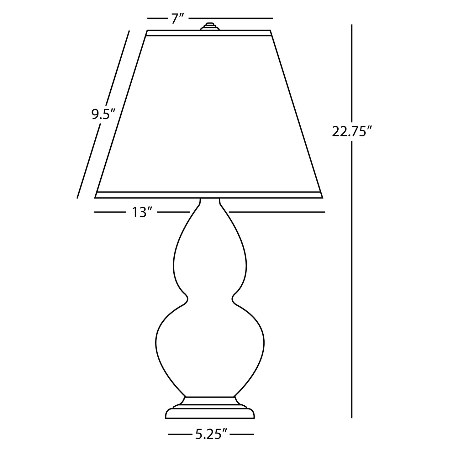 Robert Abbey  Matte Ash Small Double Gourd Accent Lamp in Matte Ash Glazed Ceramic with Antique Silver Finished Accents MCR52