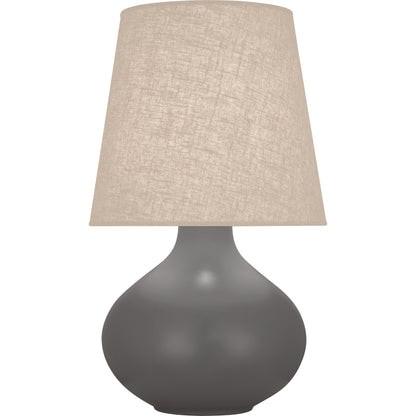 Robert Abbey  Matte Ash June Table Lamp in Matte Ash Glazed Ceramic MCR98