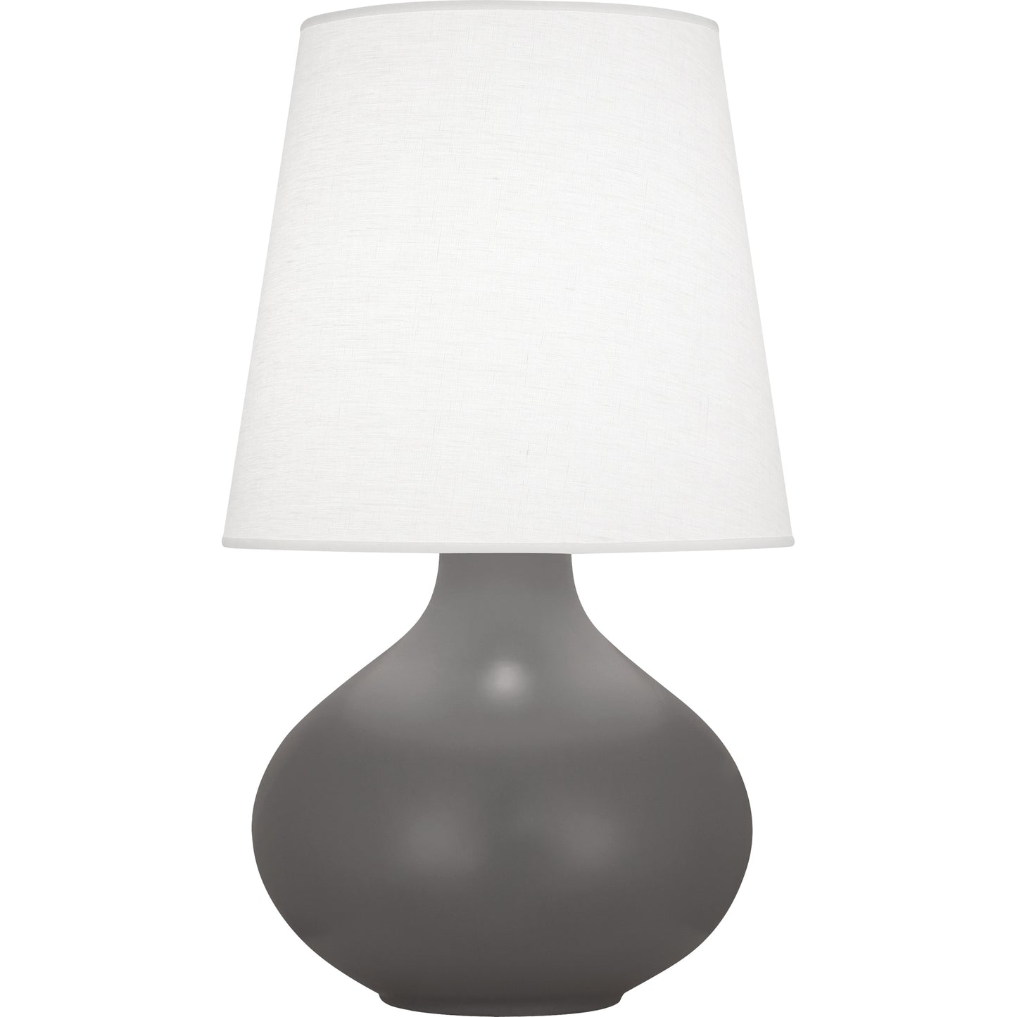 Robert Abbey  Matte Ash June Table Lamp in Matte Ash Glazed Ceramic MCR99