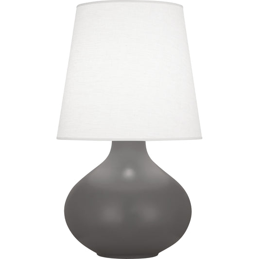 Robert Abbey  Matte Ash June Table Lamp in Matte Ash Glazed Ceramic MCR99