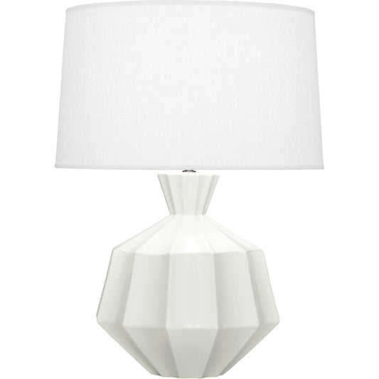 Robert Abbey  Matte Lily Orion Ceramic Table Lamp in Matte Lily Glazed Ceramic MLY17