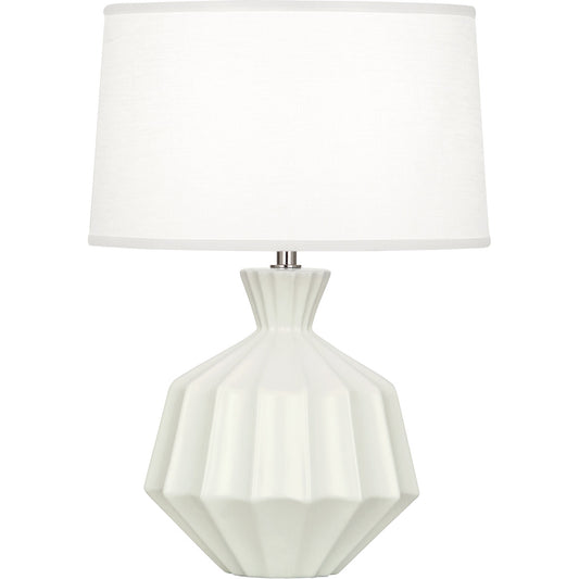 Robert Abbey  Matte Lily Orion Ceramic Table Lamp in Matte Lily Glazed Ceramic MLY18