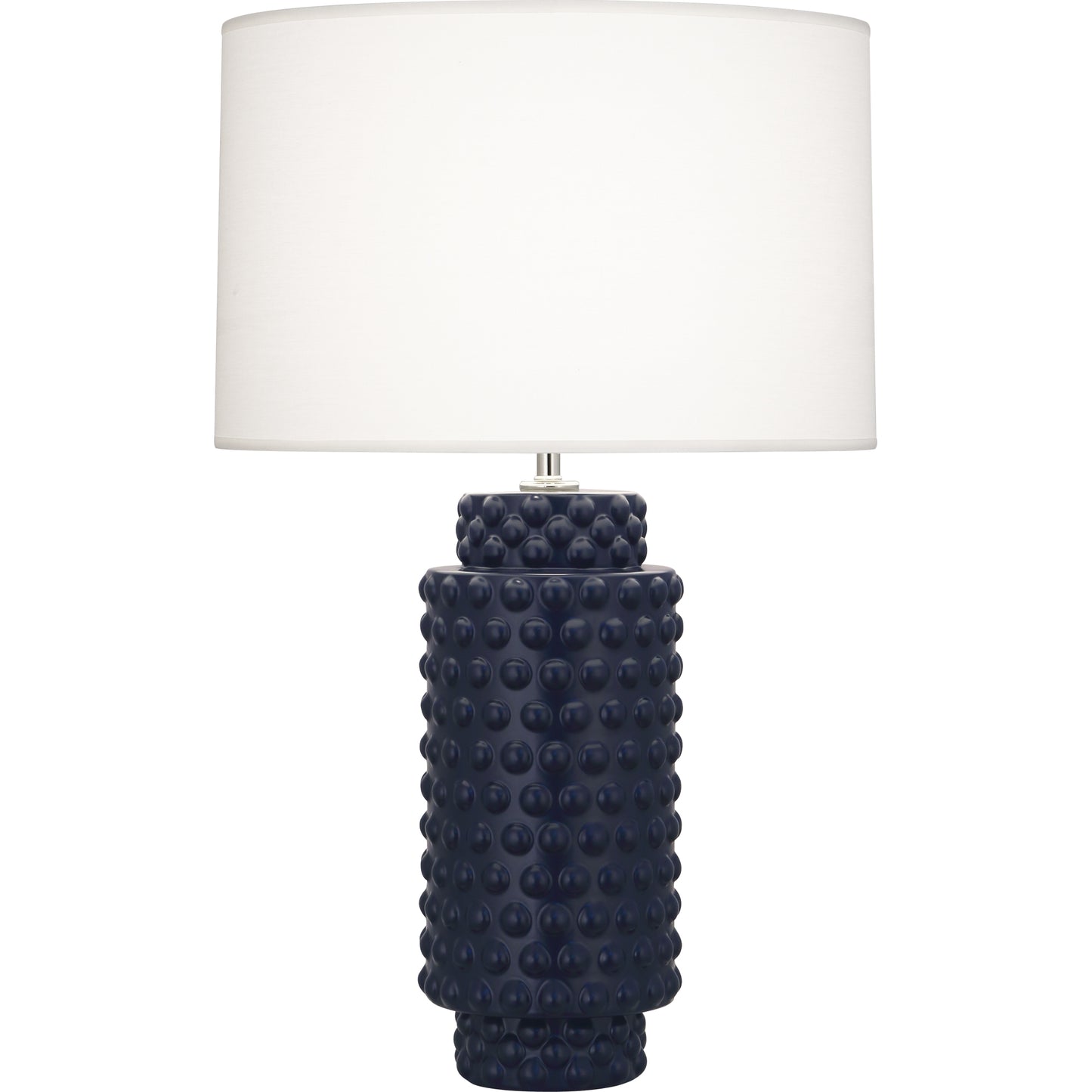 Robert Abbey  Matte Midnight Blue Dolly Table Lamp in Matte Midnight Blue Glazed Textured Ceramic MMB08