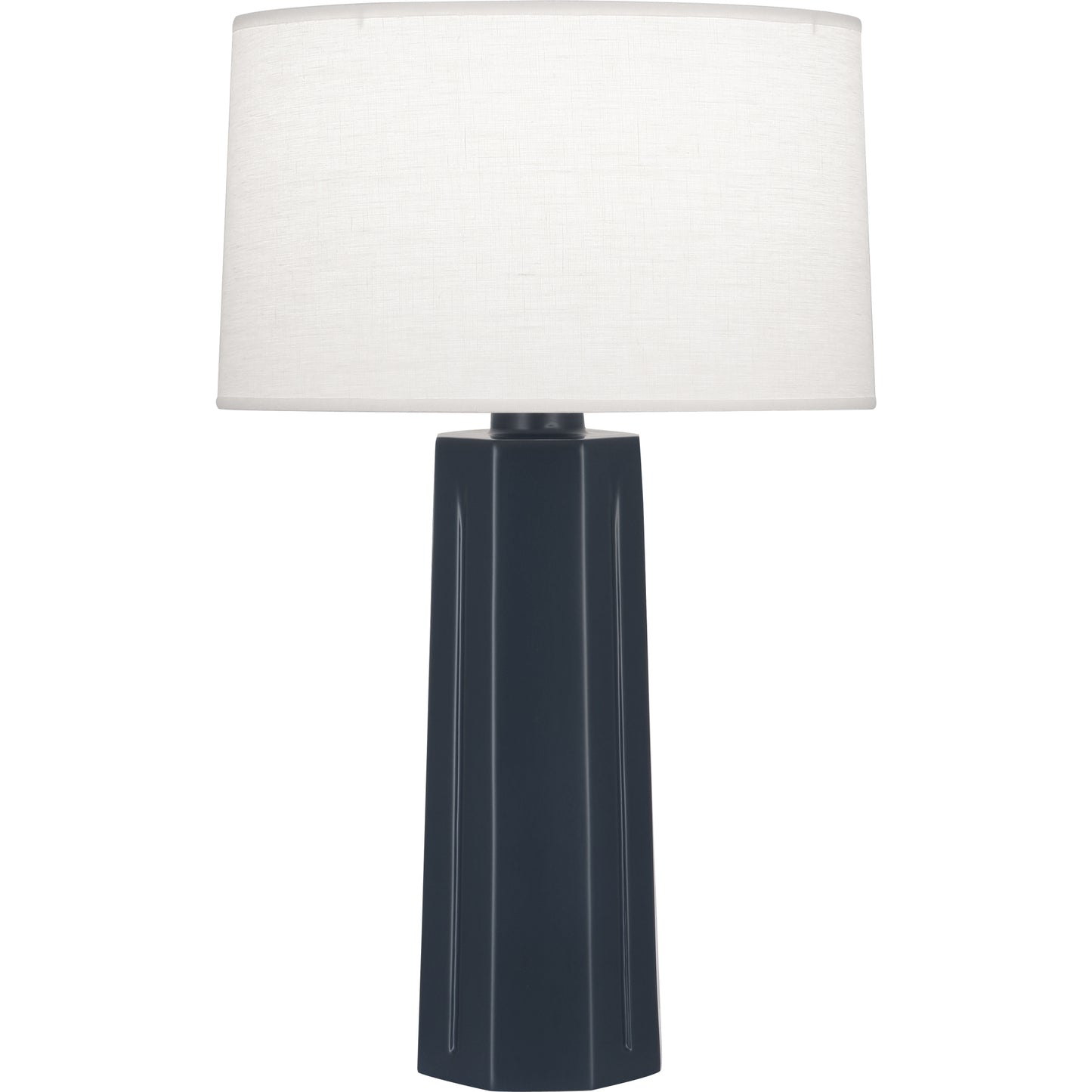 Robert Abbey  Matte Midnight Blue Mason Table Lamp in Matte Midnight Blue Glazed Ceramic MMB60