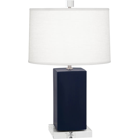 Robert Abbey  Matte Midnight Blue Harvey Accent Lamp in Matte Midnight Blue Glazed Ceramic MMB90