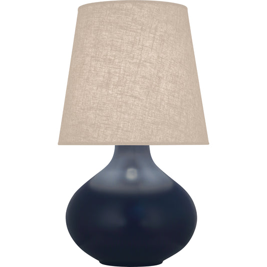 Robert Abbey  Matte Midnight Blue June Table Lamp in Matte Midnight Blue Glazed Ceramic MMB98