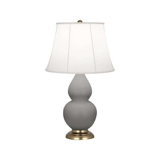 Robert Abbey  Matte Smoky Taupe Small Double Gourd Accent Lamp in Matte Smoky Taupe Glazed Ceramic MST14