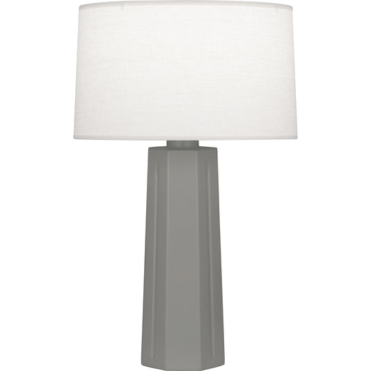 Robert Abbey  Matte Smoky Taupe Mason Table Lamp in Matte Smoky Taupe Glazed Ceramic MST60