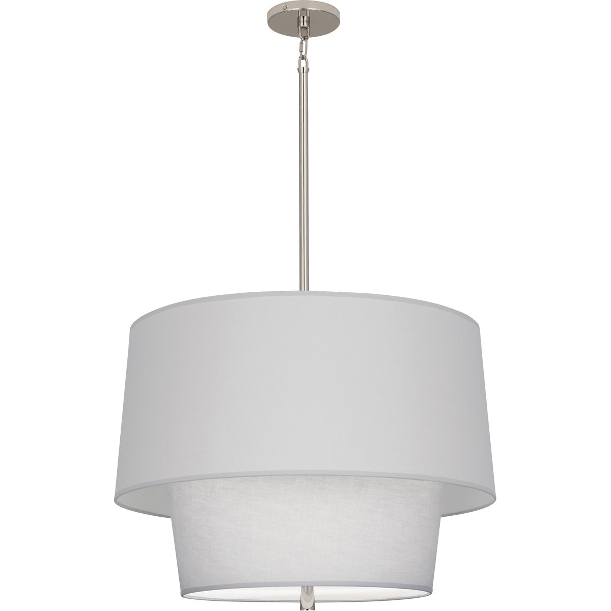 Robert Abbey  Decker Pendant in Polished Nickel Finish PG138