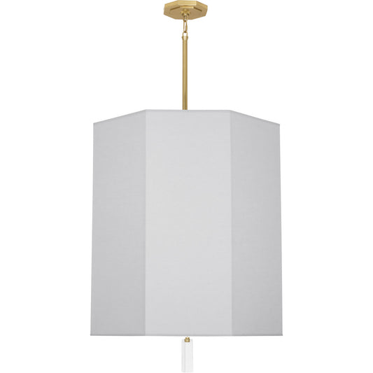 Robert Abbey  Kate Pendant in Modern Brass Finish with Clear Crystal Accent PG202