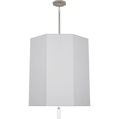 Robert Abbey  Kate Pendant in Polished Nickel Finish with Clear Crystal Accent PG203