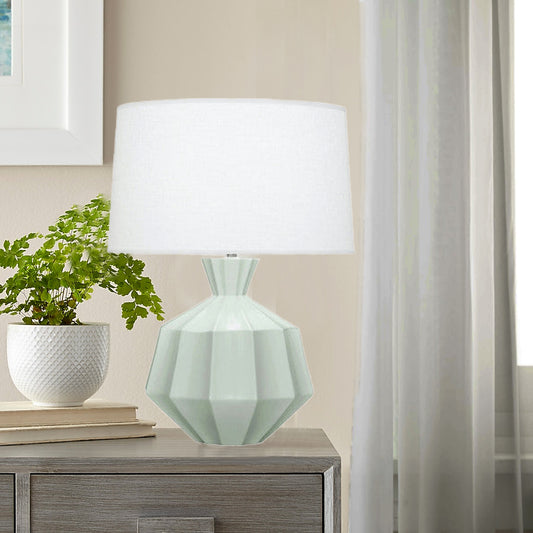 OPEN BOX NEW: Robert Abbey Matte Celadon Orion Table Lamp in Matte Celadon Glazed Ceramic MCL17