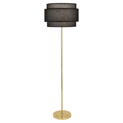 Robert Abbey  Decker Floor Lamp in Modern Brass Finish RB132