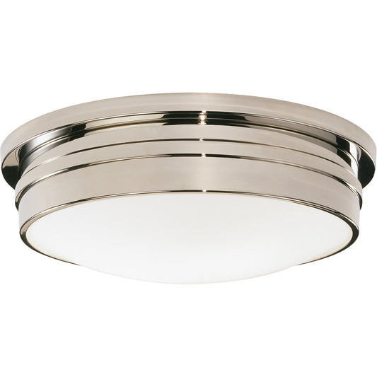 Robert Abbey  Roderick Flushmount in Polished Nickel S1317