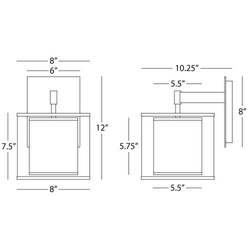 Robert Abbey  Saturnia Wall Sconce in Stainless Steel Finish S2192