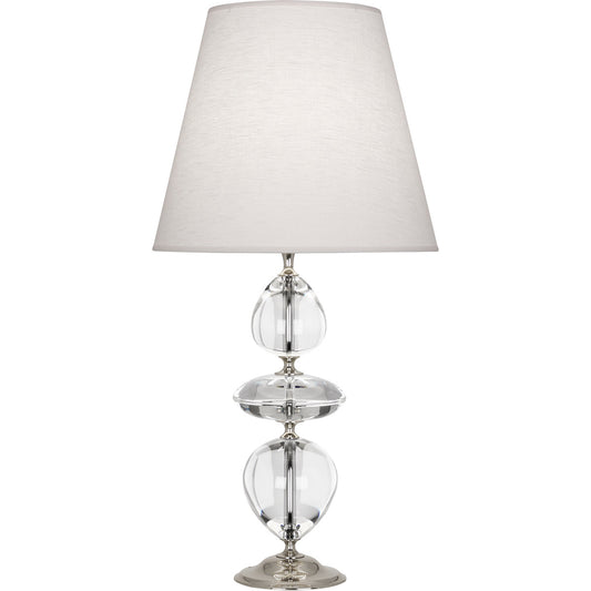 Robert Abbey  Williamsburg Williamsburg Orlando Table Lamp in Clear Crystal with Polished Nickel Accents S260