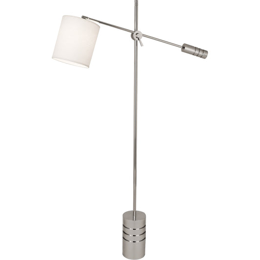 Robert Abbey  Campbell Floor Lamp in Polished Nickel Finish S292