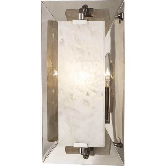 Robert Abbey  Gemma Wall Sconce in Polished Nickel Finish with Rock Crystal Accent S373