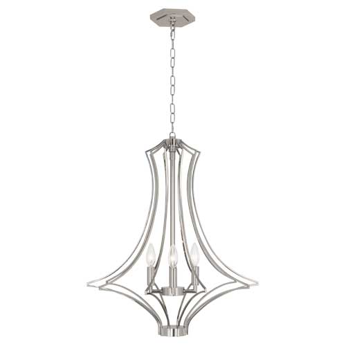 Robert Abbey  Grace Chandelier in Polished Nickel Finish S467