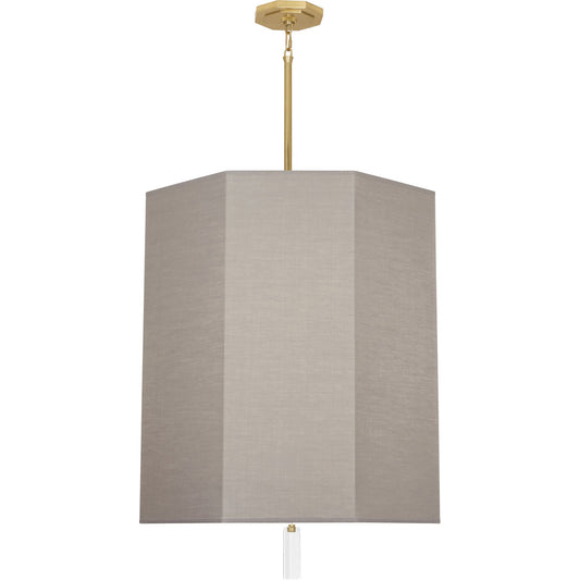 Robert Abbey  Kate Pendant in Modern Brass Finish with Clear Crystal Accent SG202