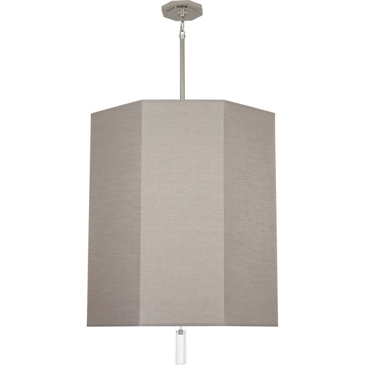 Robert Abbey  Kate Pendant in Polished Nickel Finish with Clear Crystal Accent SG203