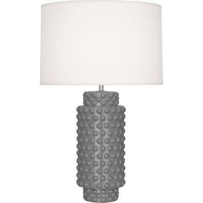 Robert Abbey  Smokey Taupe Dolly Table Lamp in Smoky Taupe Glazed Textured Ceramic ST800