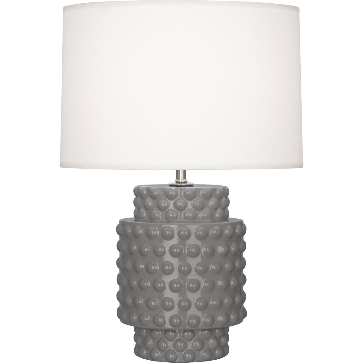 Robert Abbey  Smokey Taupe Dolly Accent Lamp in Smoky Taupe Glazed Textured Ceramic ST801