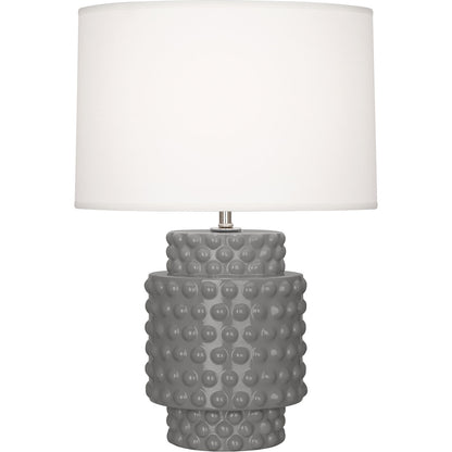 Robert Abbey  Smokey Taupe Dolly Accent Lamp in Smoky Taupe Glazed Textured Ceramic ST801